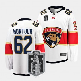 Florida Panthers Brandon Montour 2023 Stanley Cup Final White Away Breakaway Player Jersey Men's