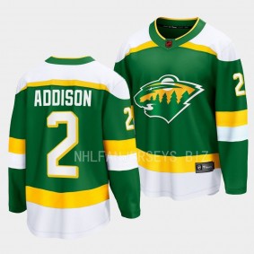 Minnesota Wild Calen Addison Special Edition 2.0 Green Breakaway Jersey 2022