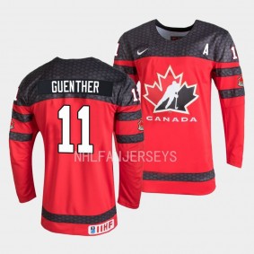 Dylan Guenther Canada Red 2023 IIHF World Junior Championship Jersey