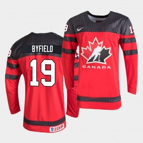 Canada Team #19 Quinton Byfield 2020 IIHF World Junior Championship Red Jersey