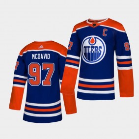 Edmonton Oilers Connor McDavid Alternate Royal Authentic 2019 Jersey Player