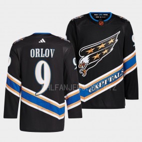 Washington Capitals Dmitry Orlov Reverse Retro 2.0 Black Authentic Primegreen Jersey