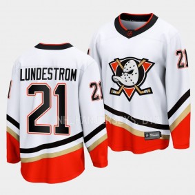 Anaheim Ducks Isac Lundestrom Special Edition 2.0 White Breakaway Jersey 2022