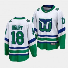 Carolina Hurricanes Jack Drury Whalers White Premier Breakaway Jersey Men's