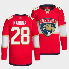 Florida Panthers Josh Mahura Authentic Red Home Jersey