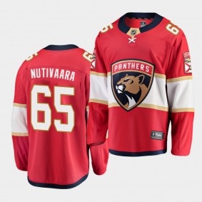 Florida Panthers Markus Nutivaara 2020-21 Home Red Breakaway Player Men Jersey Red