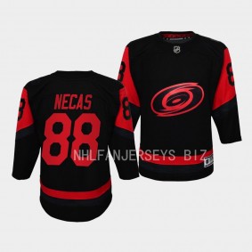 Youth Hurricanes Martin Necas 2023 NHL Stadium Series Player Black Jersey