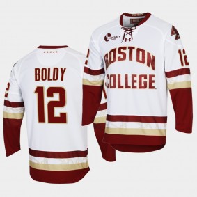 Boston College Eagles Matt Boldy NCAA White College Hockey Jersey