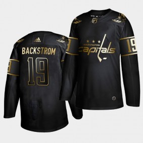 Nicklas Backstrom Capitals Golden Edition Black Authentic Jersey