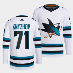 Nikolai Knyzhov San Jose Sharks 2022-23 Away White Primegreen Authentic Jersey