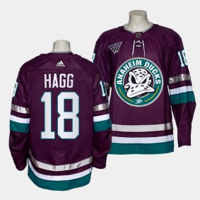Anaheim Ducks Authentic Pro Robert Hagg #18 Navy Jersey 2023-24 Alternate
