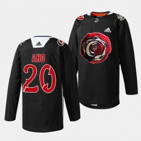 Carolina Hurricanes 2024 Black Excellence Sebastian Aho #20 Black Jersey Limited Edition