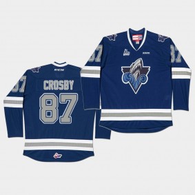 Sidney Crosby Rimouski Oceanic Navy Jersey Home