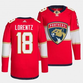 Steven Lorentz Florida Panthers Home Red #18 Primegreen Authentic Pro Jersey Men's