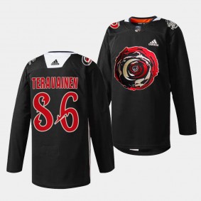 Carolina Hurricanes 2024 Black Excellence Teuvo Teravainen #86 Black Jersey Limited Edition