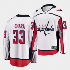 Washington Capitals Zdeno Chara 2020-21 Away White Breakaway Player Men Jersey White